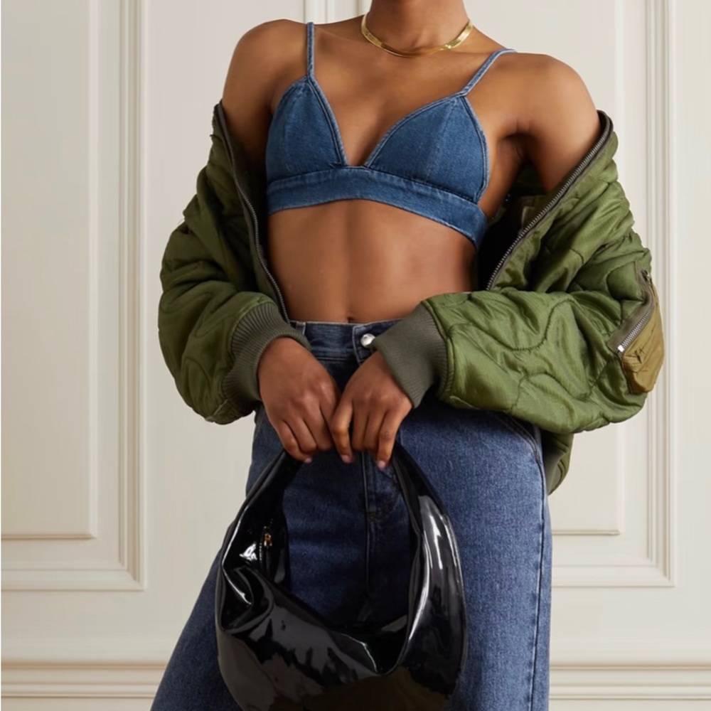 Agolde denim bra